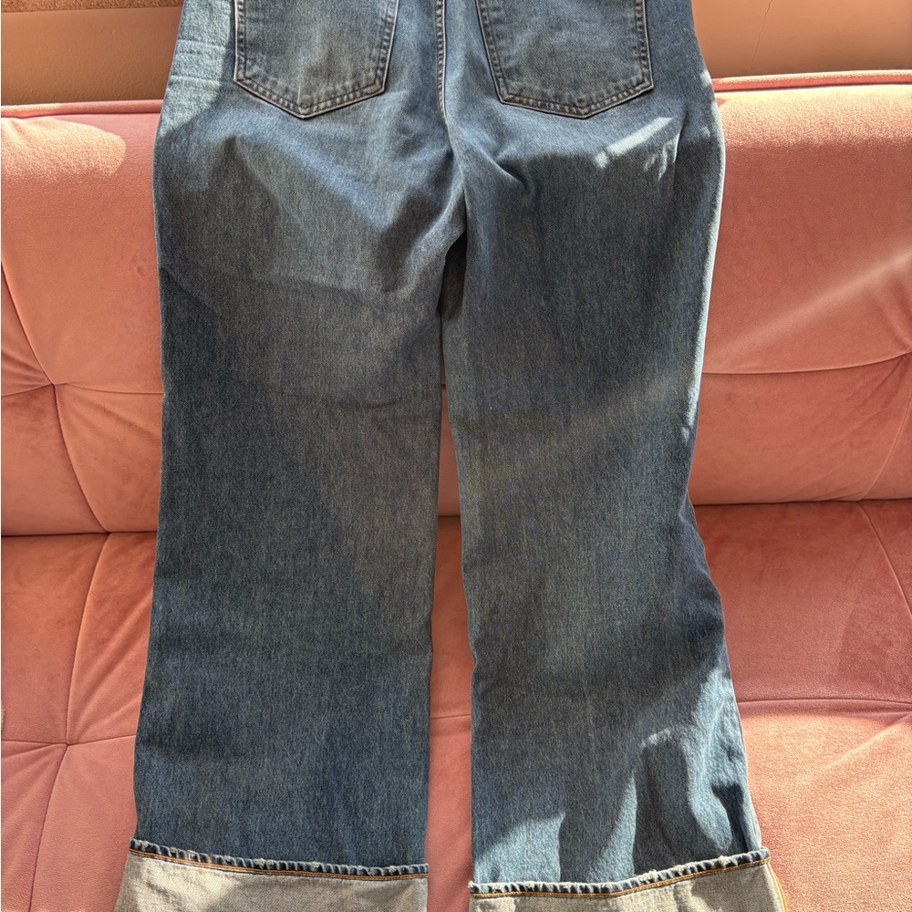 Veronica Beard high-rise wide leg jeans in Rebel stone - Picture 7 of 10